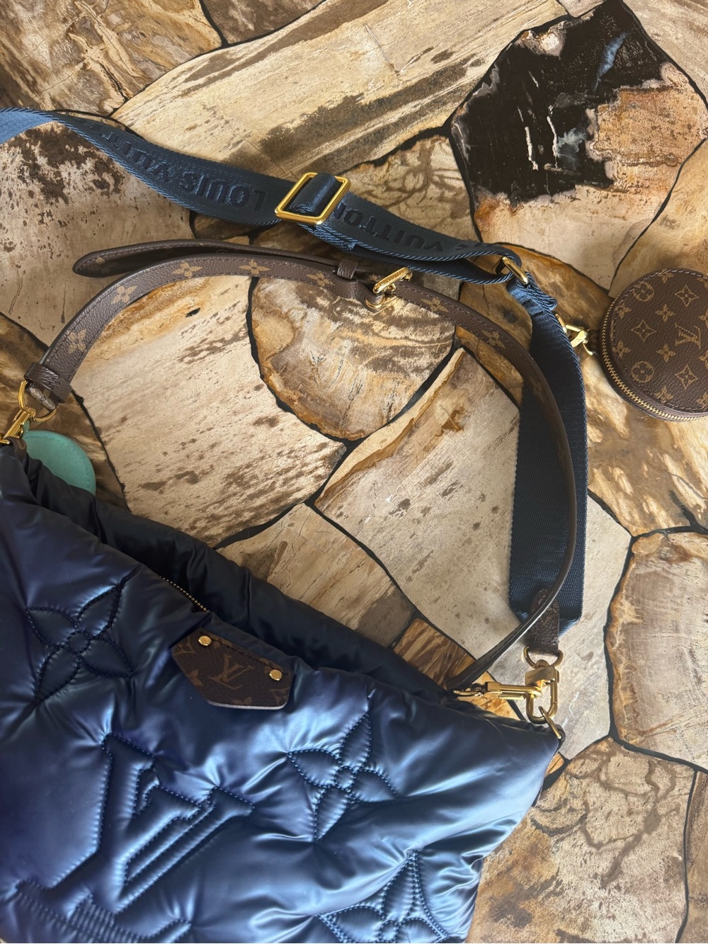 Louis Vuitton Deep Navy Quilted Monogram Puffer Double Strap bag - Picture 4 of 4